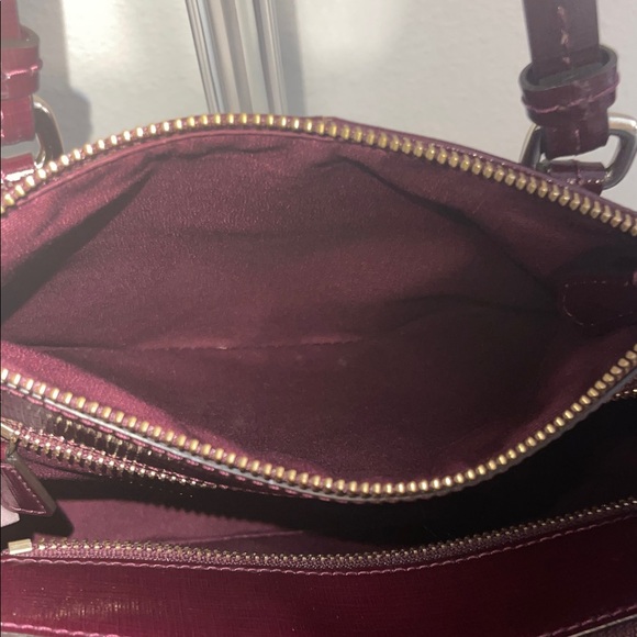 Coach Peyton Maroon Leather Mini Carryall Satchel NWOT - Picture 10 of 11